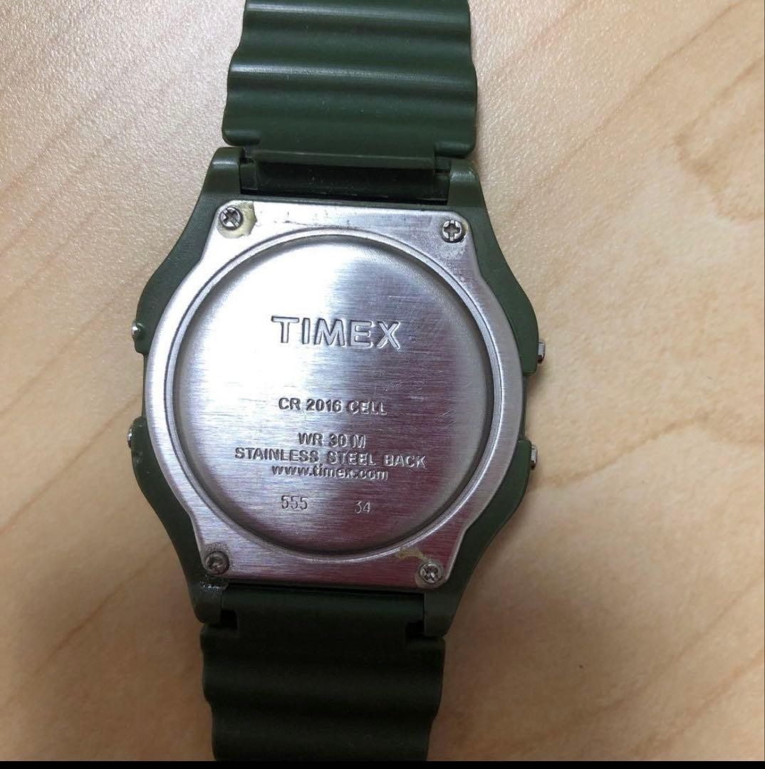 TIMEX Classic Digital Indiglo Khaki Green Rare Color Watch Limited Edition
