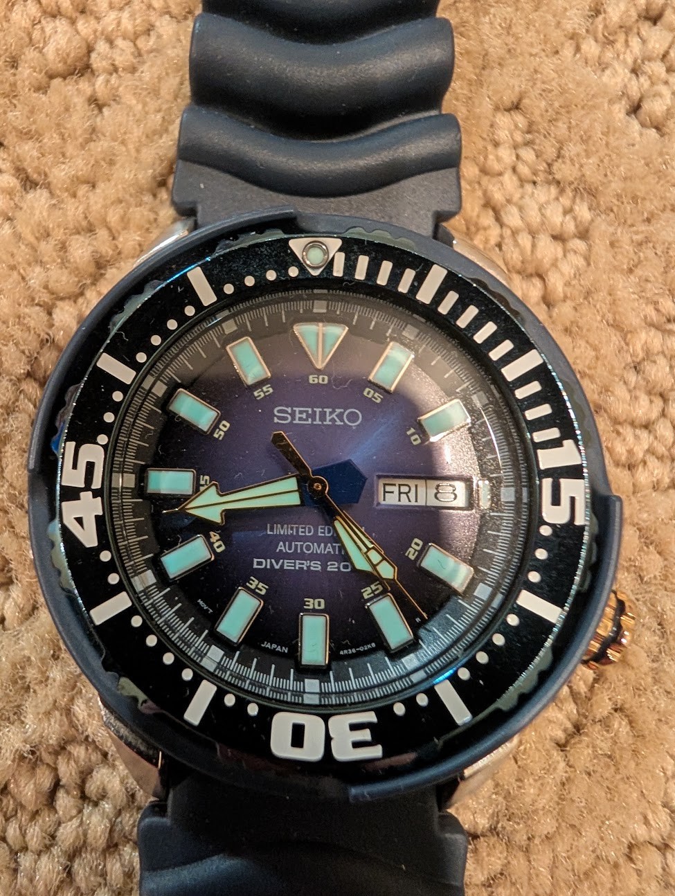 Seiko SRP453 Baby Tuna Air Diver Limited Edition Auto 200m Blue Dial