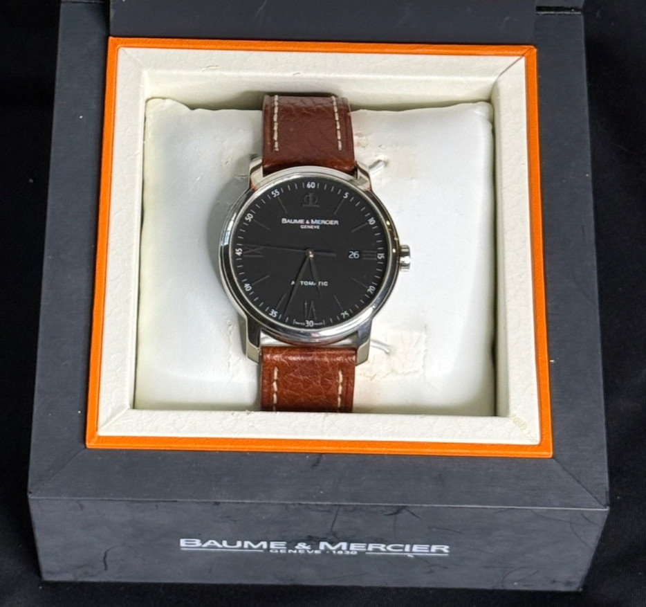 Baume & Mercier Classima XL Automatic 42mm Black Dial M0A08590 w/ Box Serviced