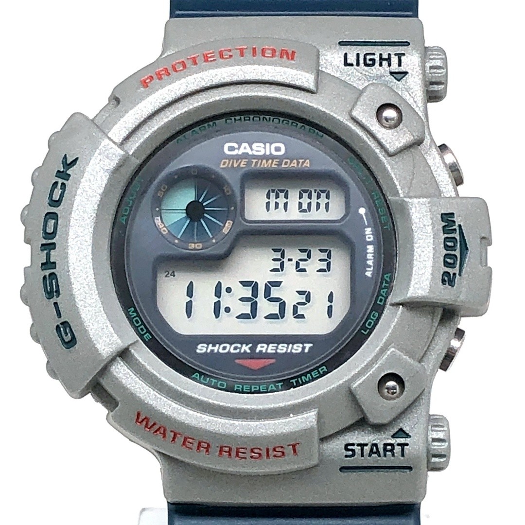 G-Shock DW 6300B 2 FROGMAN First Generation Frogman Metallic Gray x Blue Green B