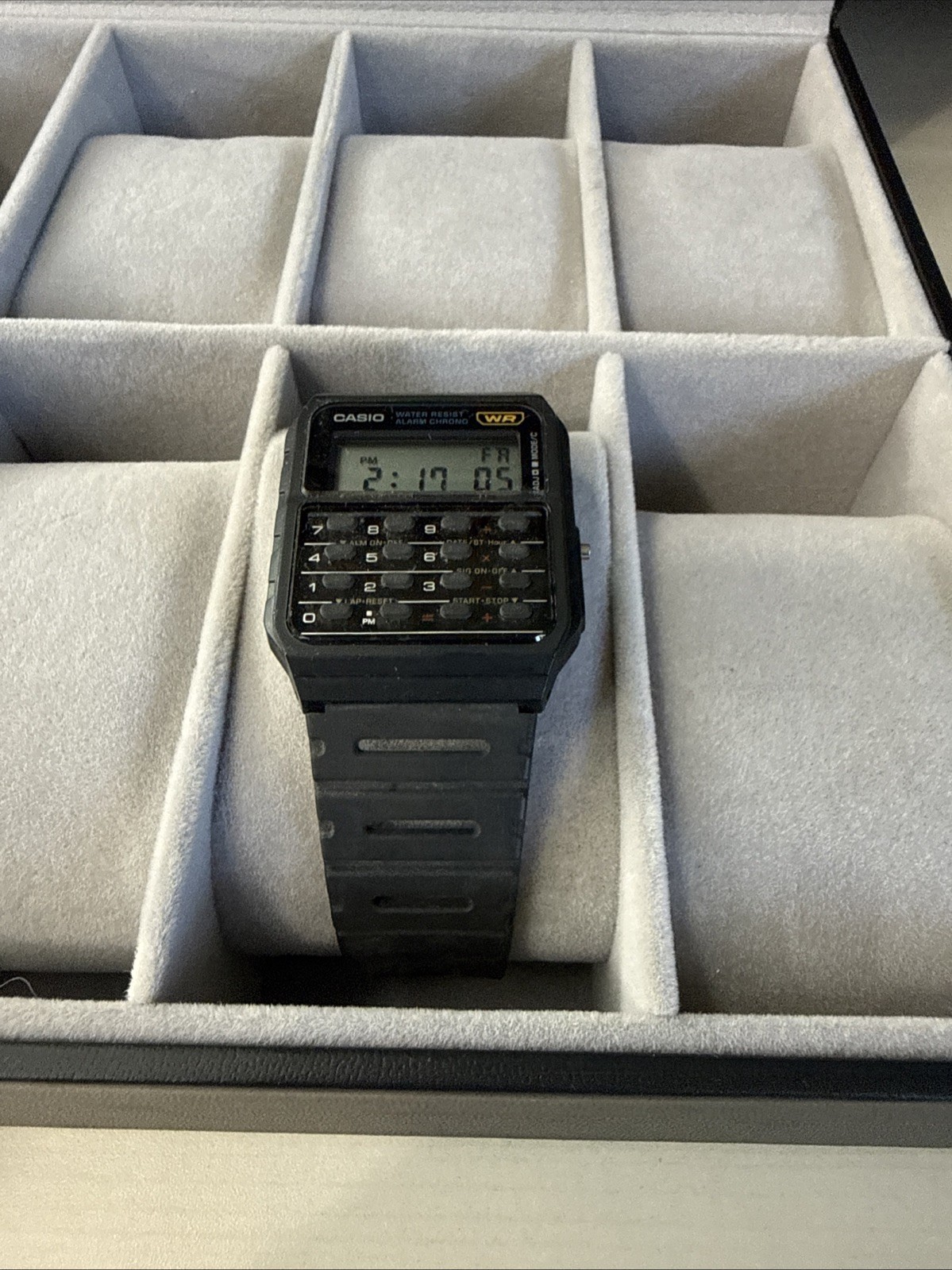 Casio Watch Calculator Men 3208 CA-53W Alarm Chronograph Digital Black