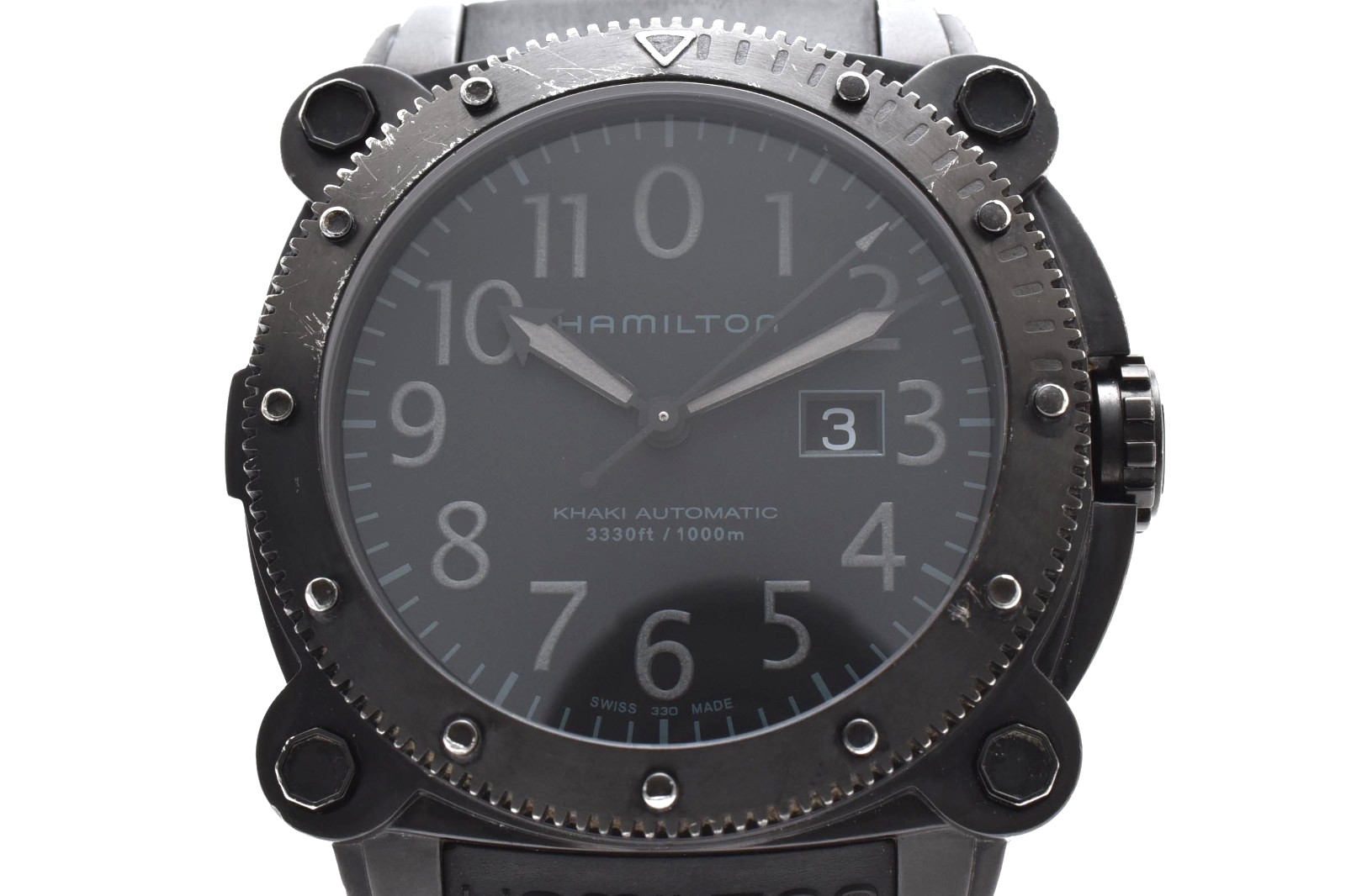 HAMILTON Khaki Below Zero H785850 Automatic 1000m Men’s Watch Date black Dial