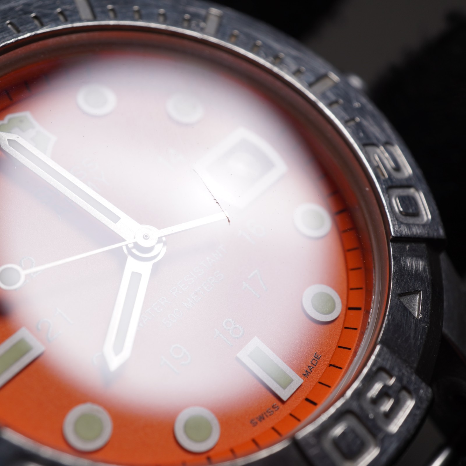 victorinox dive master 500m orange dial watch 241041 43mm new nato strap