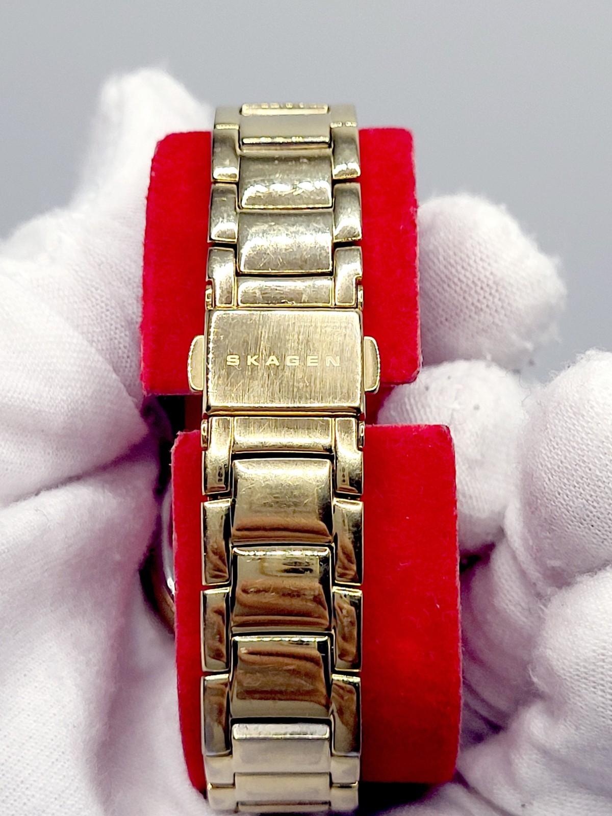 [Works] Skagen Denmark Mineral Crystal Quartz Analog Ladies Watch MOP Dial