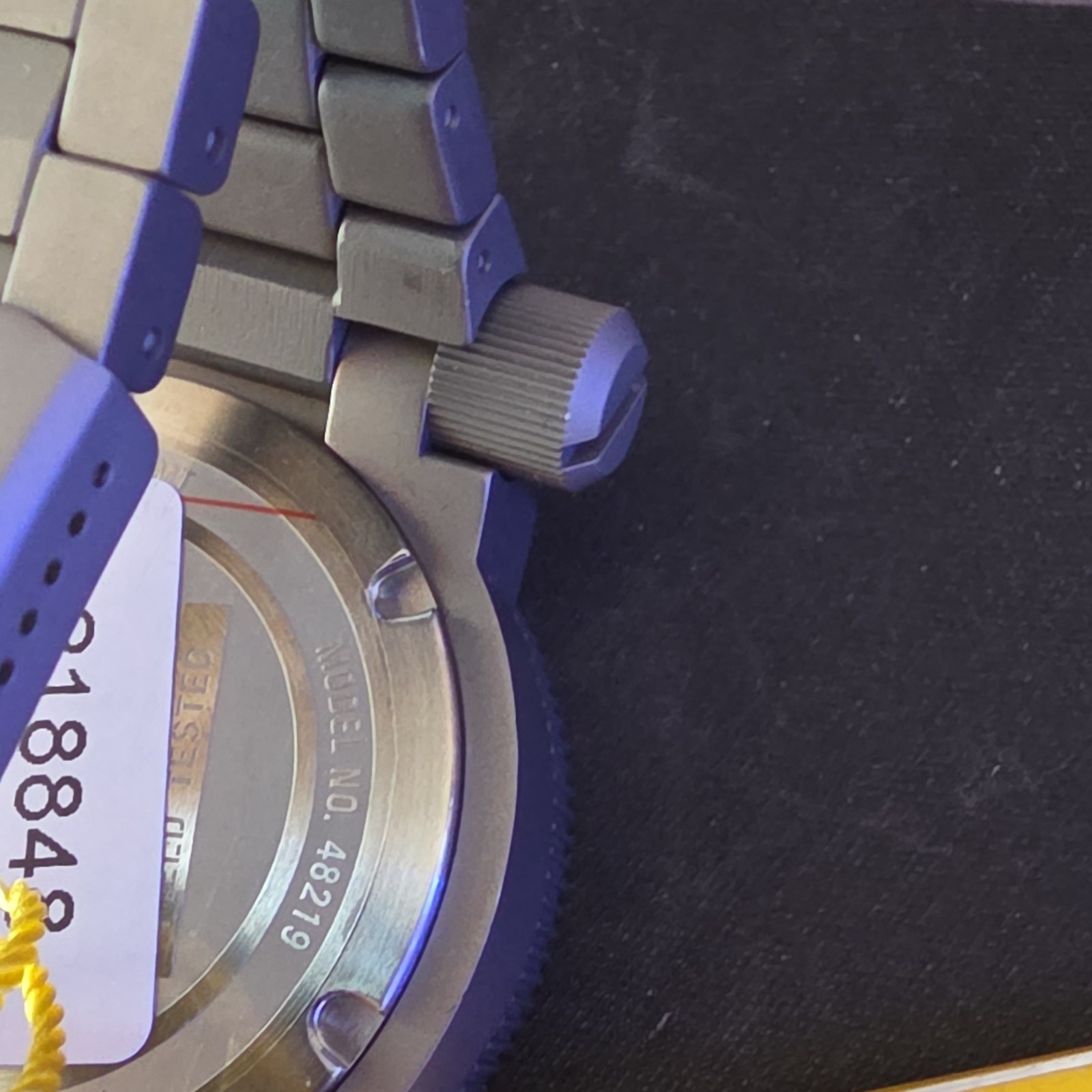 Invicta Coalition Forces 51mm Titanium Case and Band Red Dial Gray Bracelet 100M