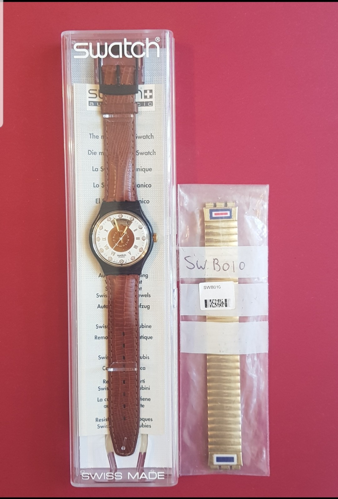 ceas swatch mecanic- automatic – mecanism M51 – 23 rubine – Swiss Made.