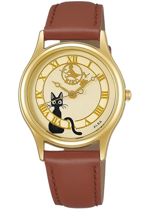 SEIKO ALBA ACCK411 Studio Ghibli Watch Kiki’s Delivery Service Jiji Gold Japan