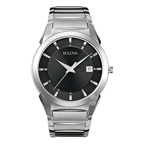 Men’s 3-Hand Calendar Date Quartz Watch, Patterned Dial, 38mm, Style: 96B149