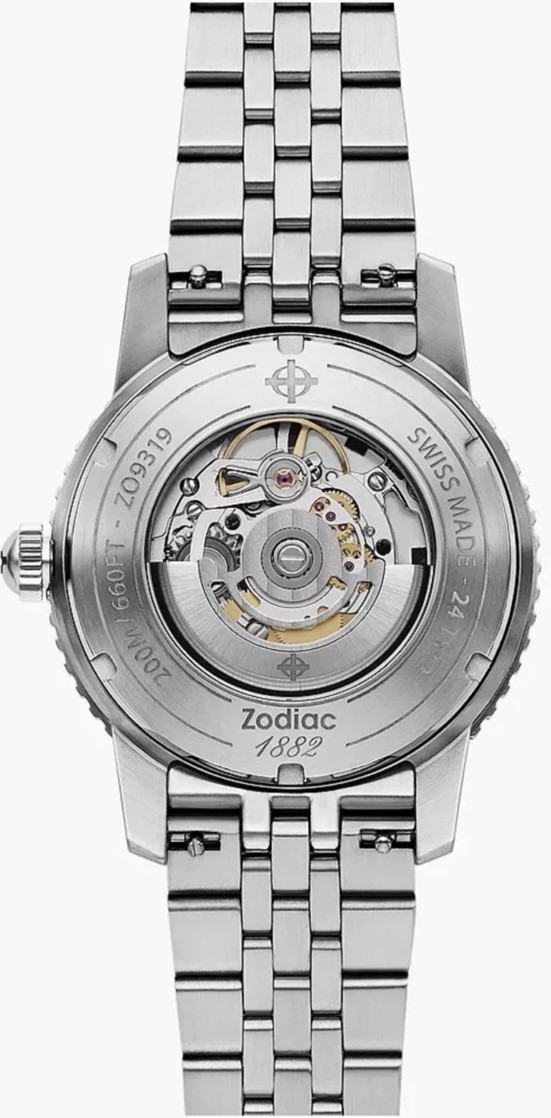 Zodiac Super Sea Wolf Compression Pro Diver Skeleton Dial 40mm ZO9319 MSRP $2295