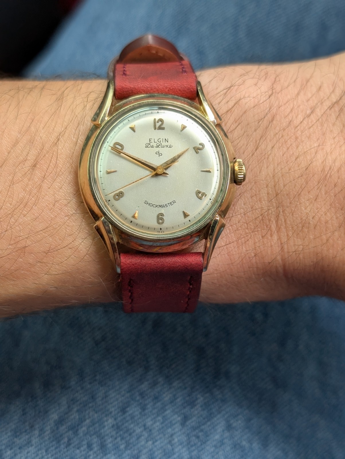1950s Men’s Elgin Dress Watch Manual Wind 10K Gold Filled Incredible Condition