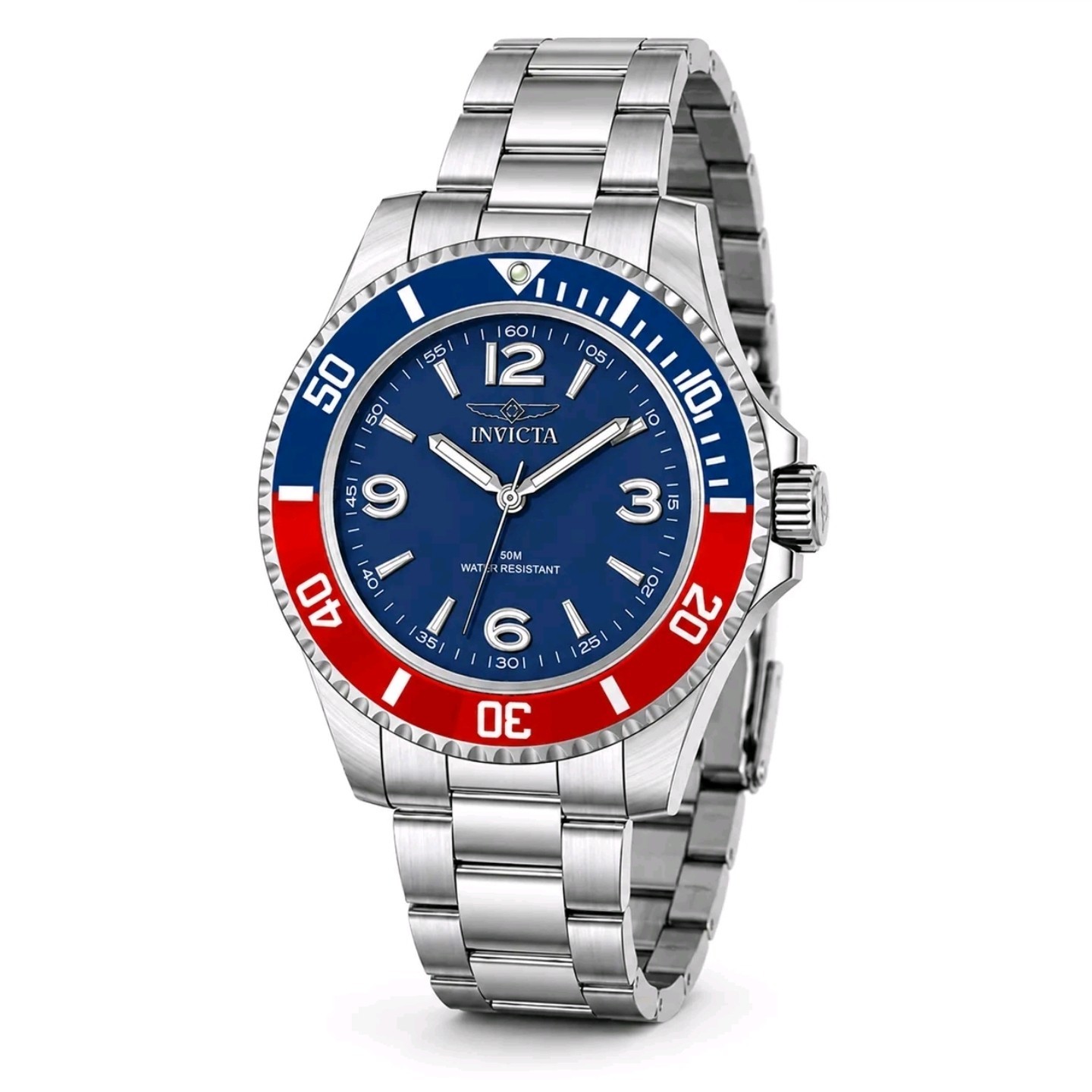 Invicta Specialty Rowan Mens PEPSI Red & Blue 40mm Quartz Watch NIB
