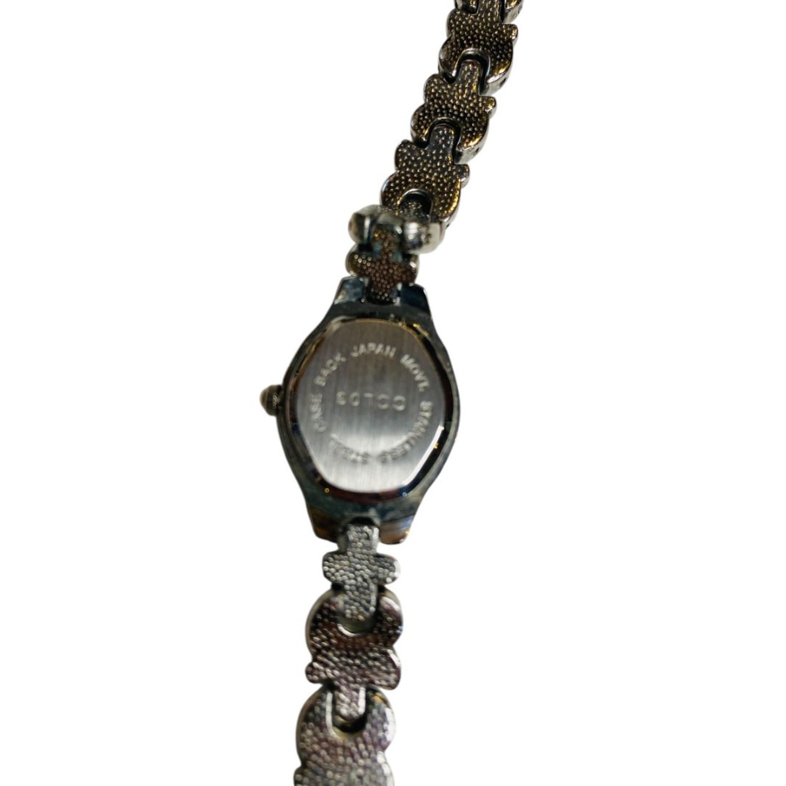 Ladies Watch Bracelet Style Silvertone 20mm Foldover Clasp New Battery