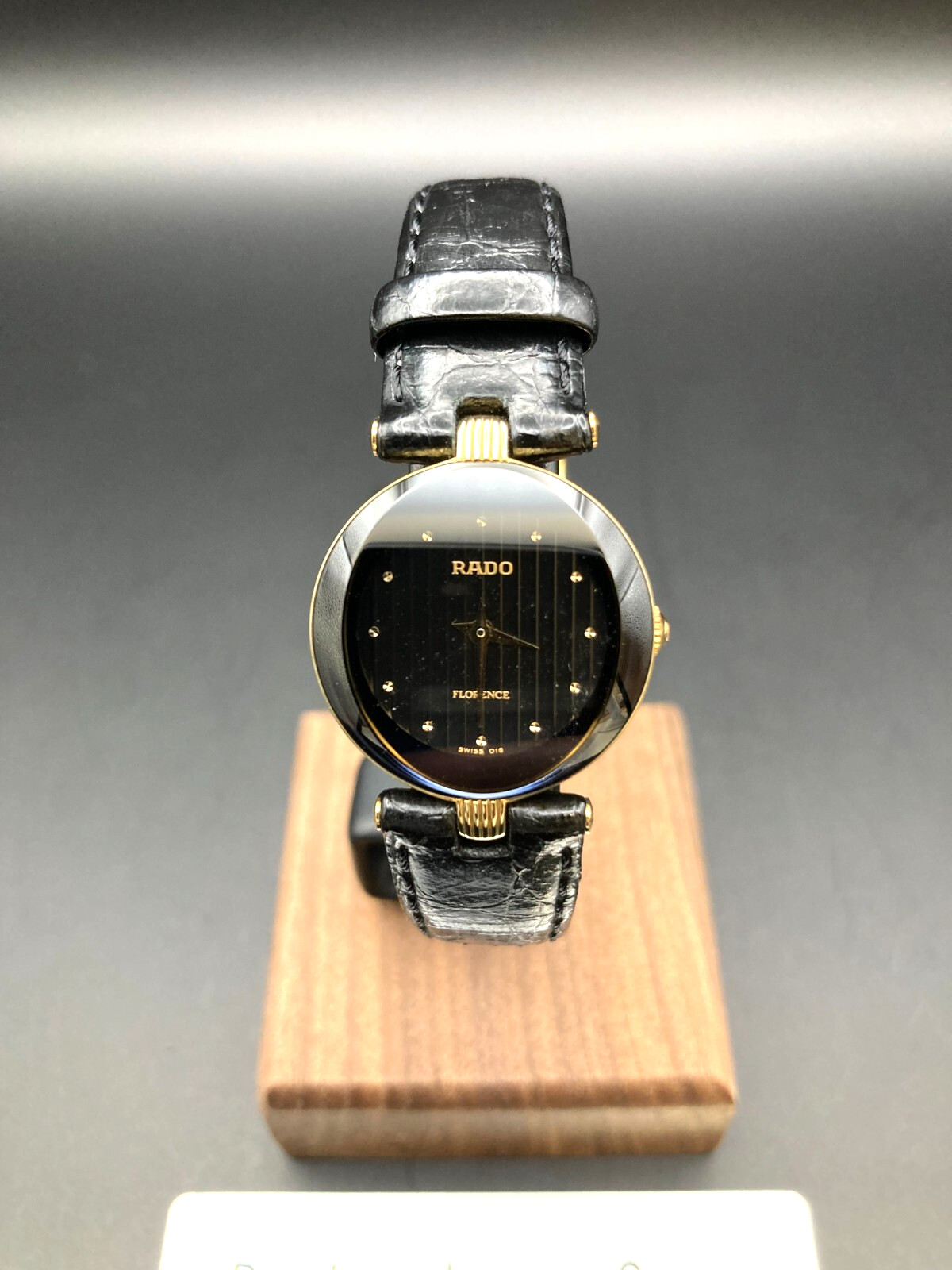 [Near Mint] RADO Florence 153.3695.2 Quartz Women’s Watch Black Dial Japan