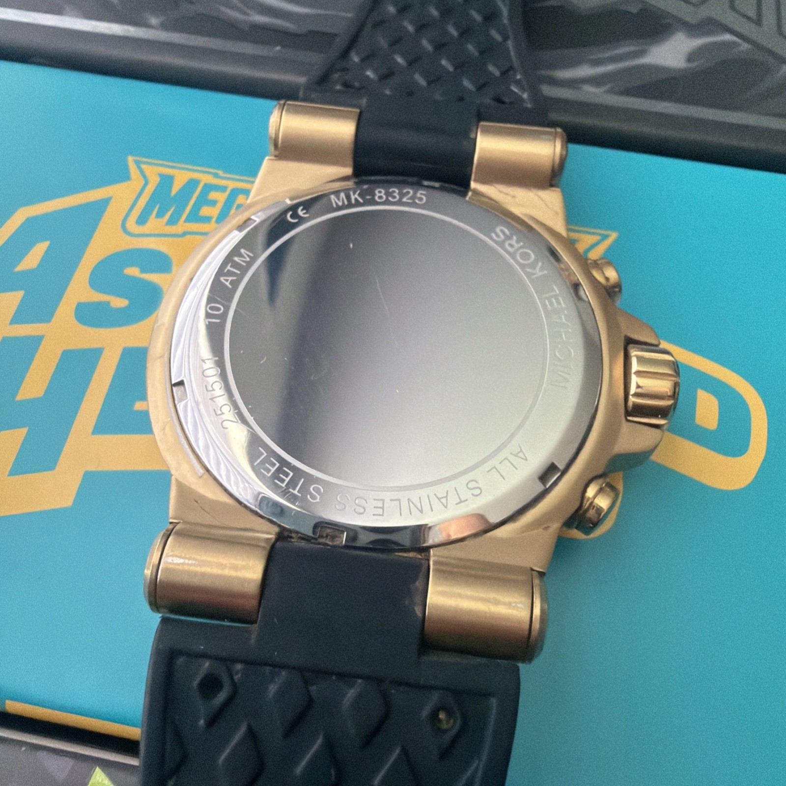 Michael Kors MK8184 Men’s Classic Watch – Black/Rose Gold