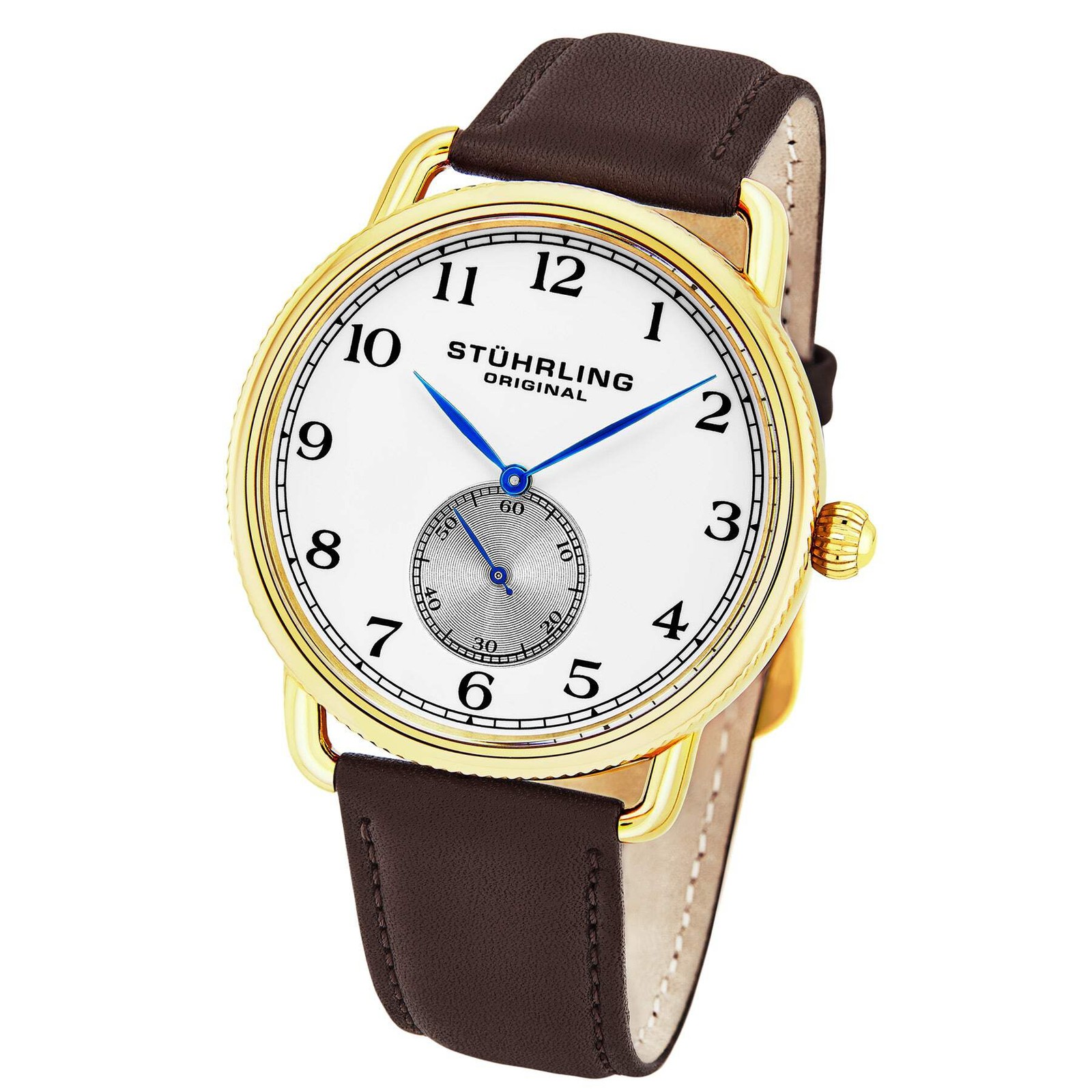 Symphony Brown/Leather/Silver Dial/Gold Case 207.03 | Silver Dial Wristwatch 207