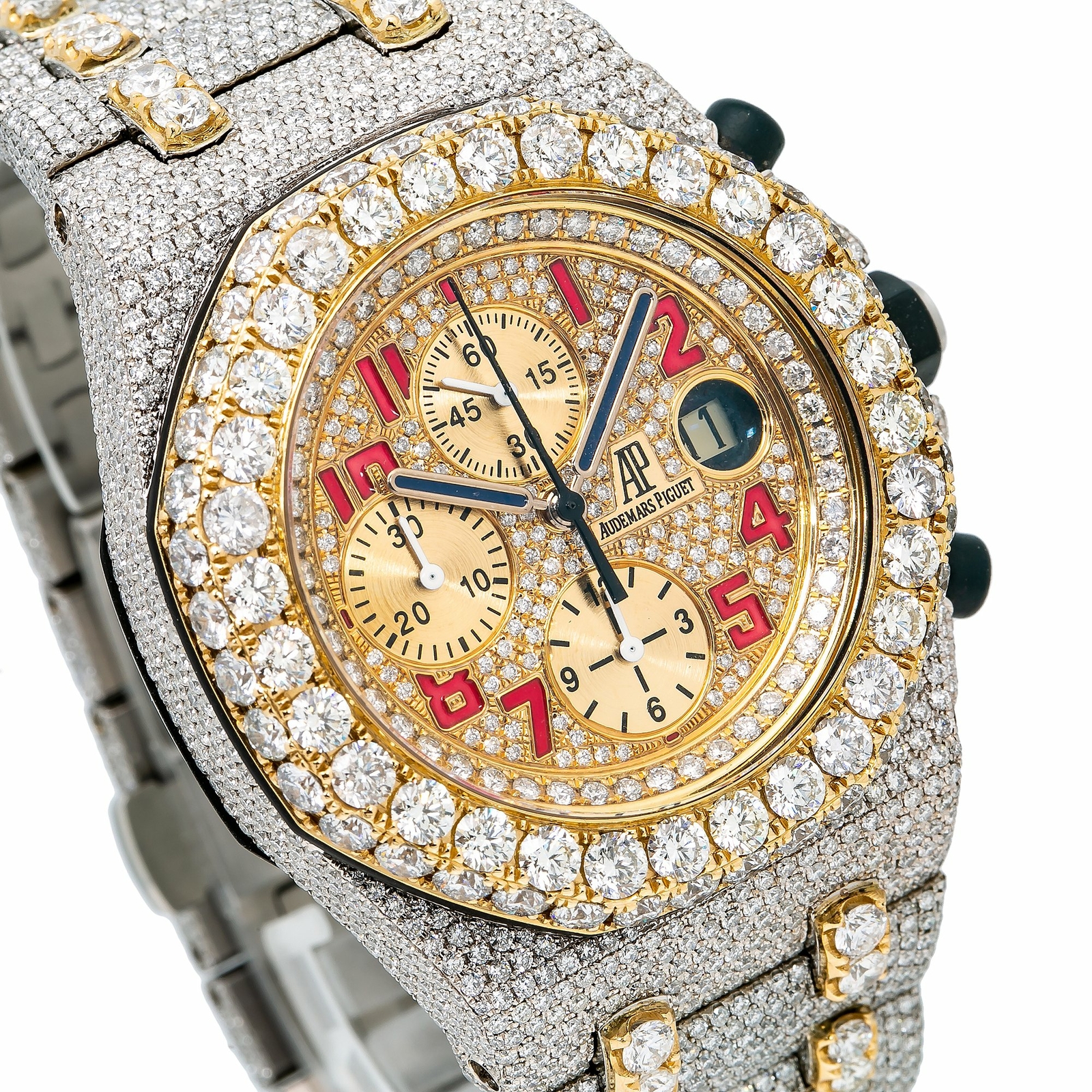 Audemars Piguet Royal Oak Offshore Chronograph 42mm Iced Out 31.75 CT – 26170ST