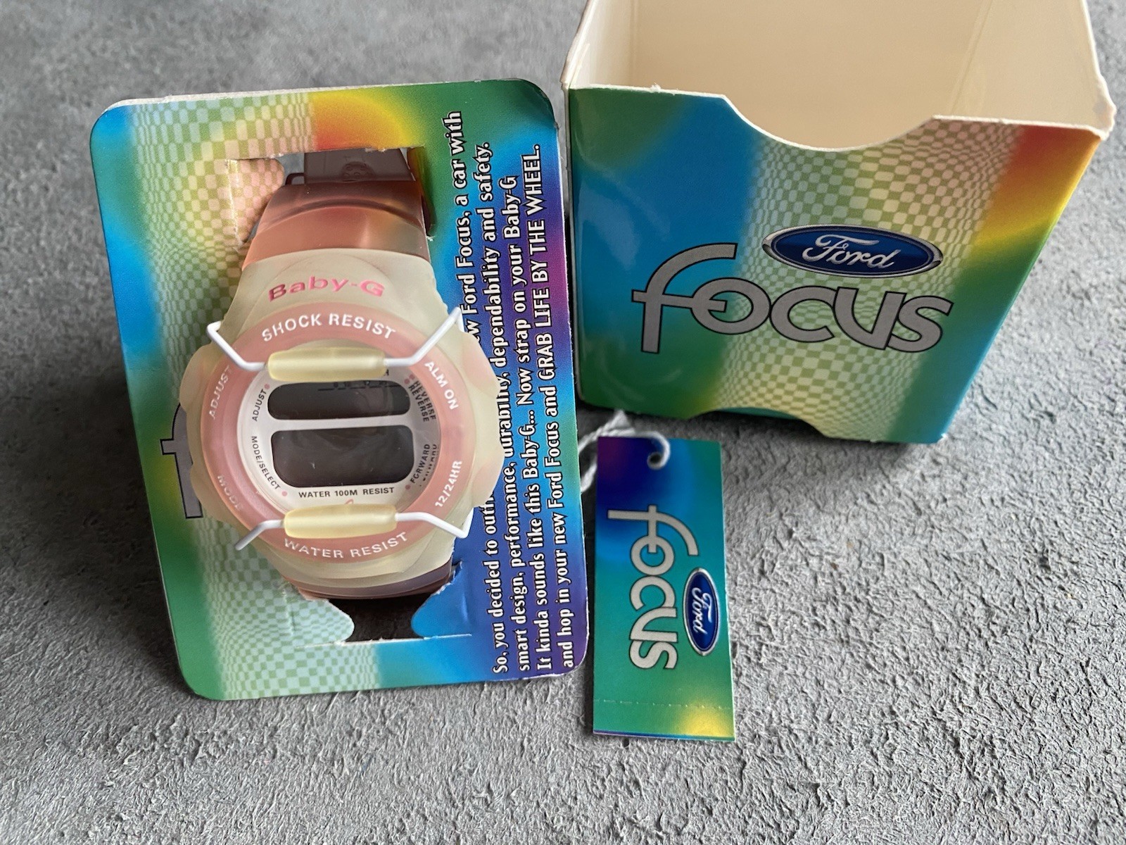 Ford Focus Casio Baby-G Pink G-Lide Shock and Water Resistant Watch