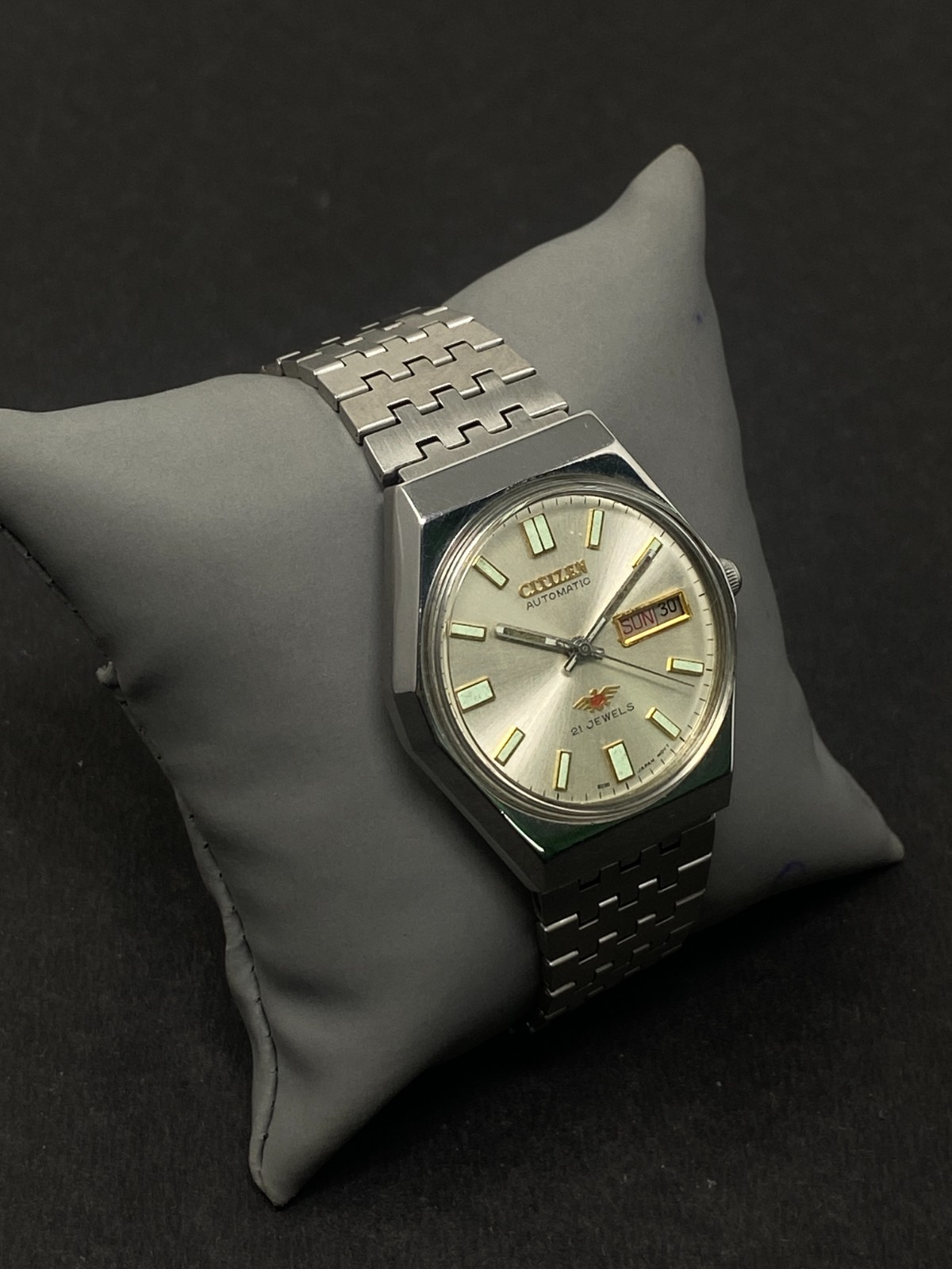 Vintage Citizen Automatic 8200A Japan Movement Day-Date Men’s Wrist Watch