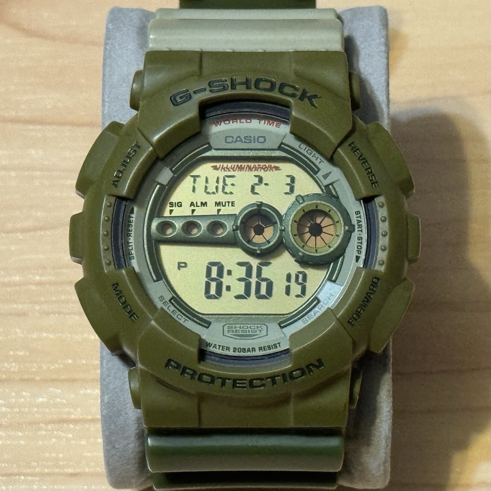 Casio G-Shock GD-100PS-3JS Playset Collab w/ G-Man Figure Digital Watch GD 100