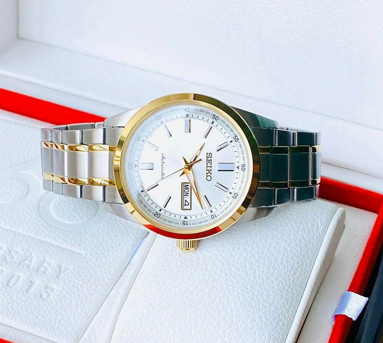 Seiko Automatic White Dial Date Day Indicator SARV004 Men’s Watch
