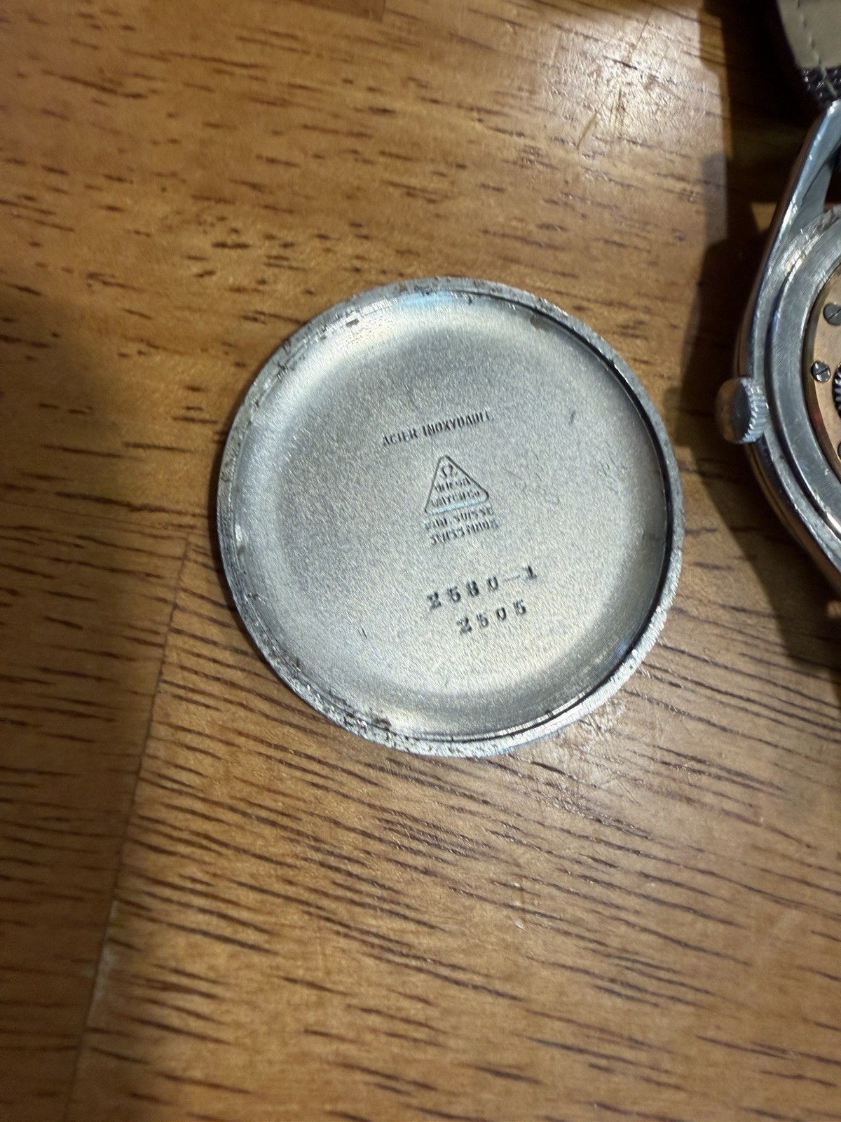 Authentic Omega Big Size 38mm Stainless Steel Cal: 265 Watch Ref 2580-1