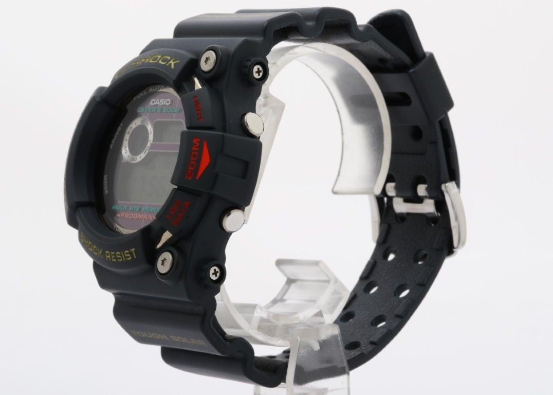 CASIO G SHOCK FROGMAN GW 200 Gray Resin Titanium Men’s Digital Excellent Conditi