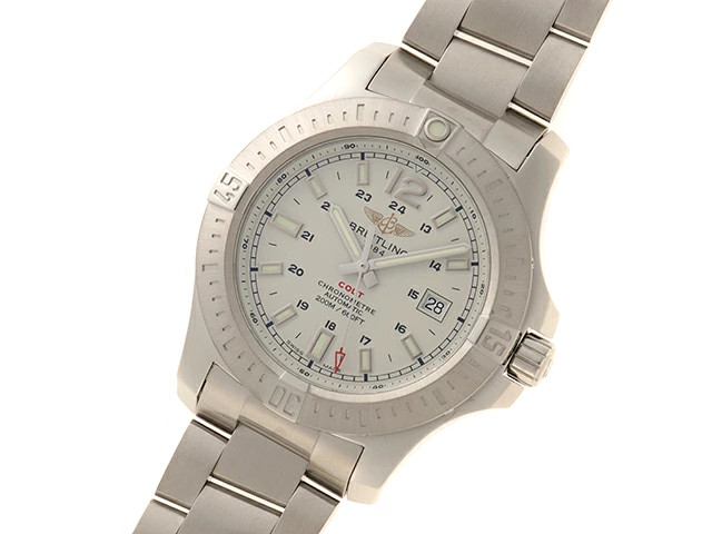 Breitling Colt A1738811 / G791 Stainless Steel 12.3mm Silver Dial Men’s #DW689