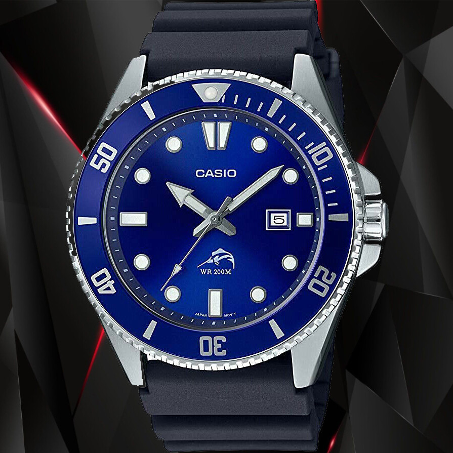 Casio MDV106B-2A Men’s Duro 200M WR Blue Watch Diver Analog Sports New 2020