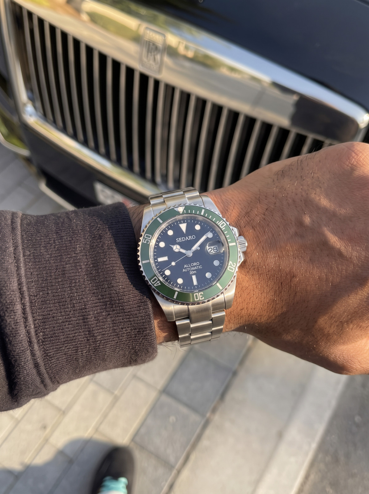 SEDARO Diver Watch NH35 Automatic Black Dial Sapphire Crystal Steel 41mm