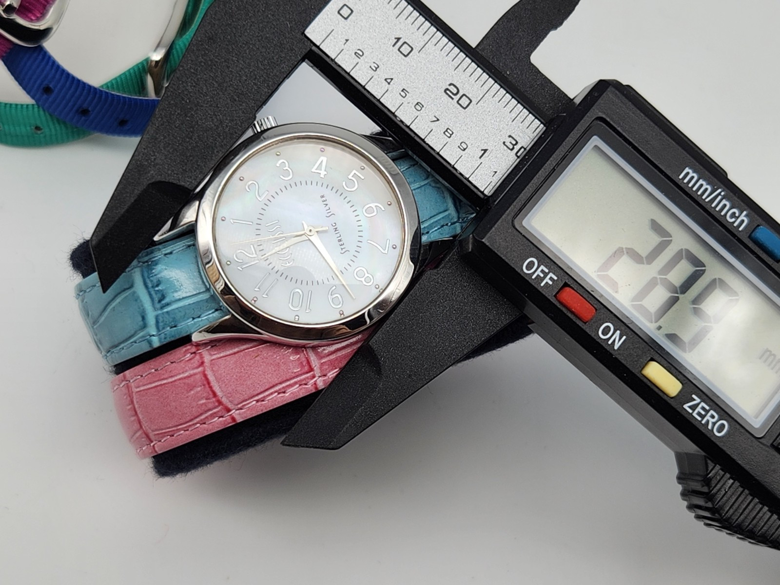 Ecclissi Sterling Silver 925 Changeable Band Watch in Case – New Battery