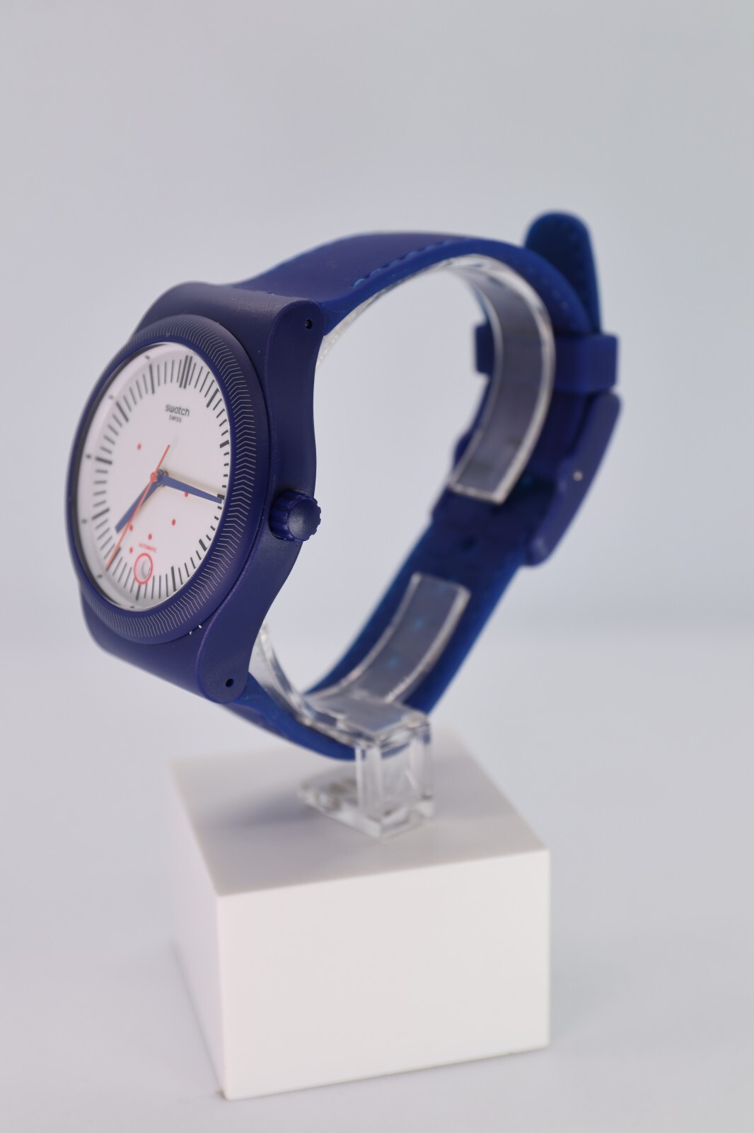 NEW AUTOMATIC Swatch Sistem 51 Men’s Originals Blue Silicon Watch SUTN401 GRID