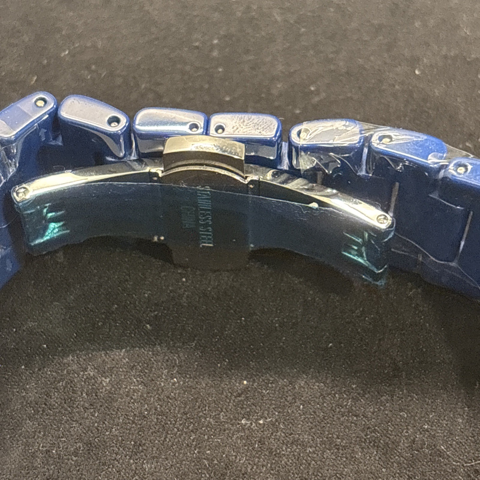 Timepieces by Randy Jackson Swiss Movement Sport Blue Stainless Steel. See Disc