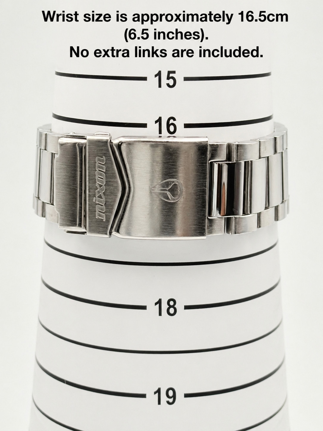 NIXON The Player White Lightning Quartz Watch Wrist 16.5cm (6.5 in) – Rank C