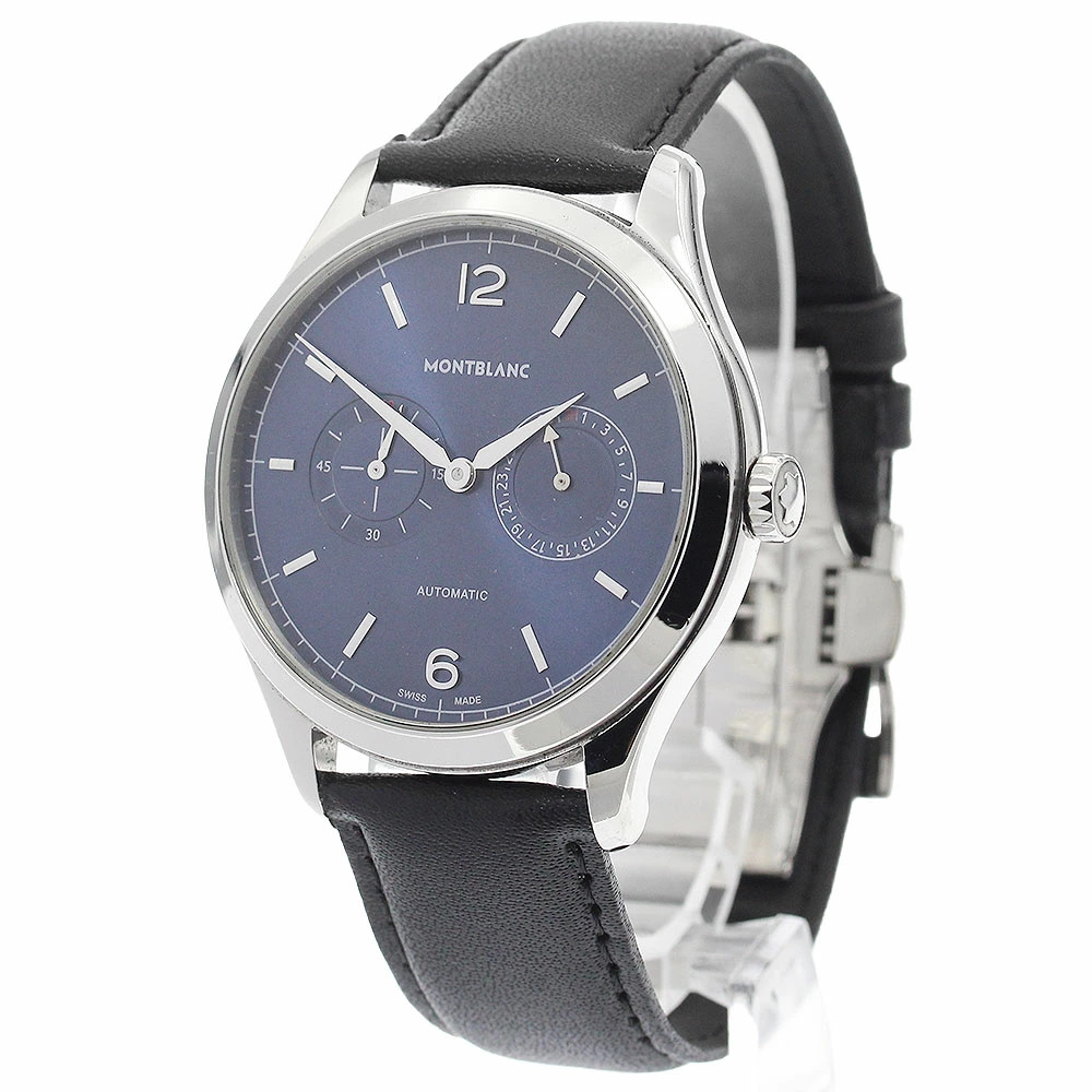 Montblanc 7403 Heritage Chronometry Twin Counter Date Automatic Men’s Navy 40mm