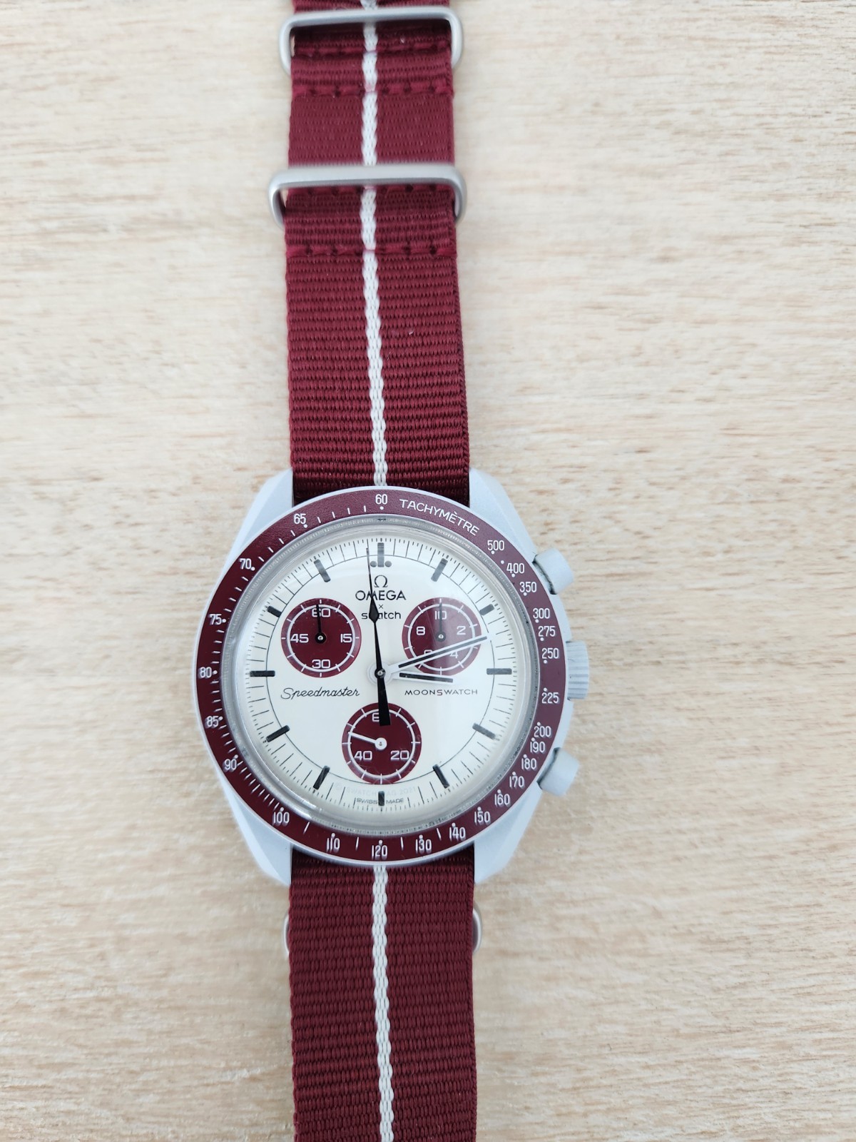 Mint Omega x Swatch MoonSwatch Mission to Pluto – Full Set + Bonus Nato Strap