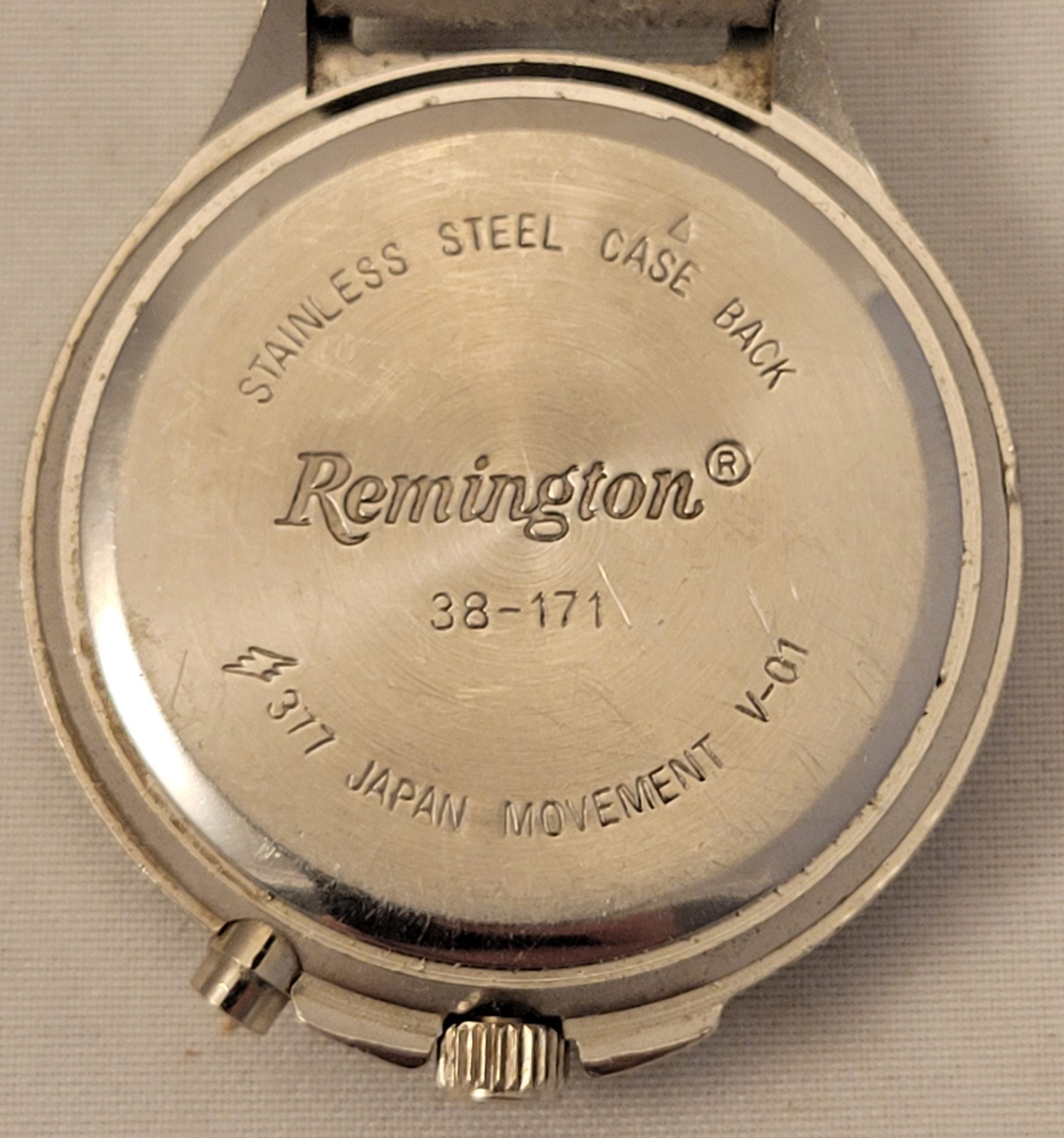 Remington ChromaGlo Quartz Pocket Watch with Strap and Swivel Trigger Snap Hook
