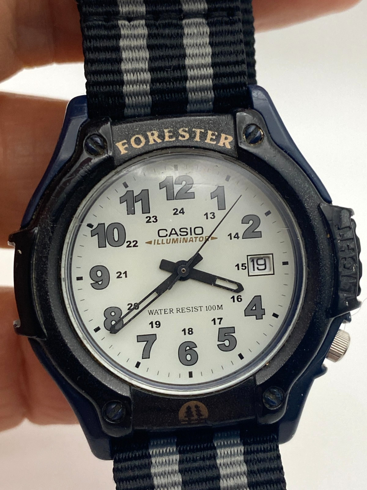 Casio FT-500 Forester Watch WR 10Bar New NATO Strap Back Light, Accurate Time