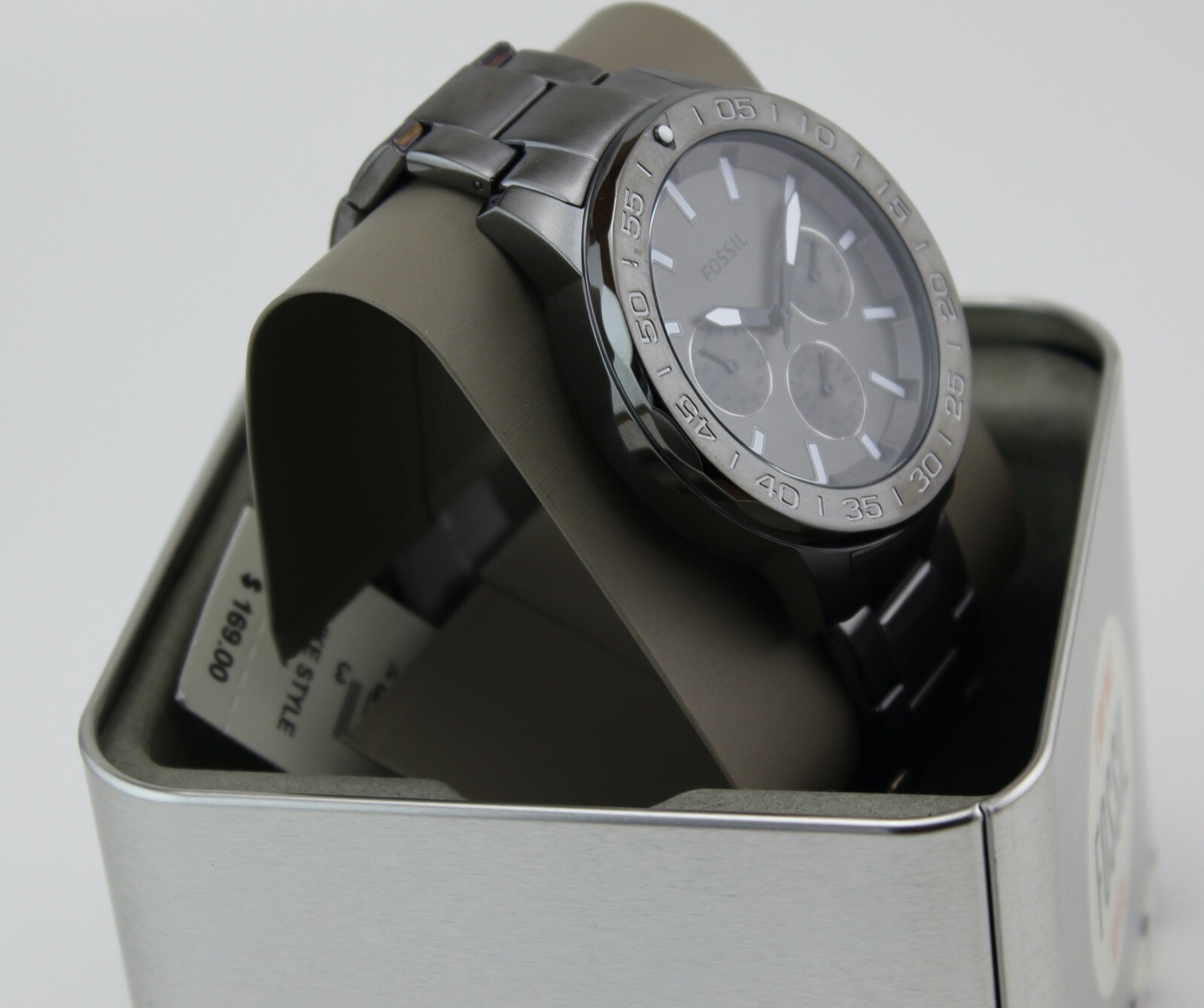 NEW AUTHENTIC FOSSIL BANNON MULTIFUNCTION SMOKE CHRONOGRAPH BQ2491 MEN’S WATCH