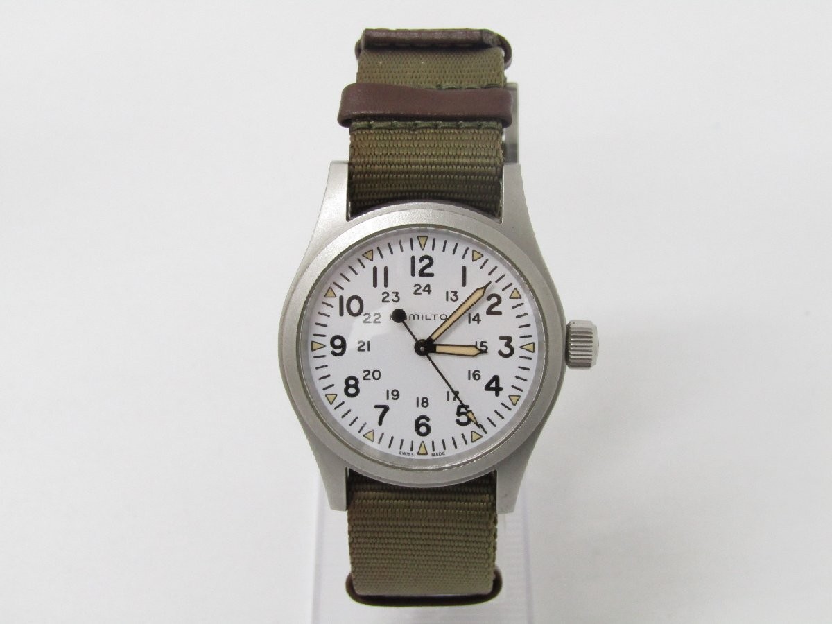 HAMILTON Hamilton H694390 AC27177 Manual Wind Used Watch Khaki Analog Dial