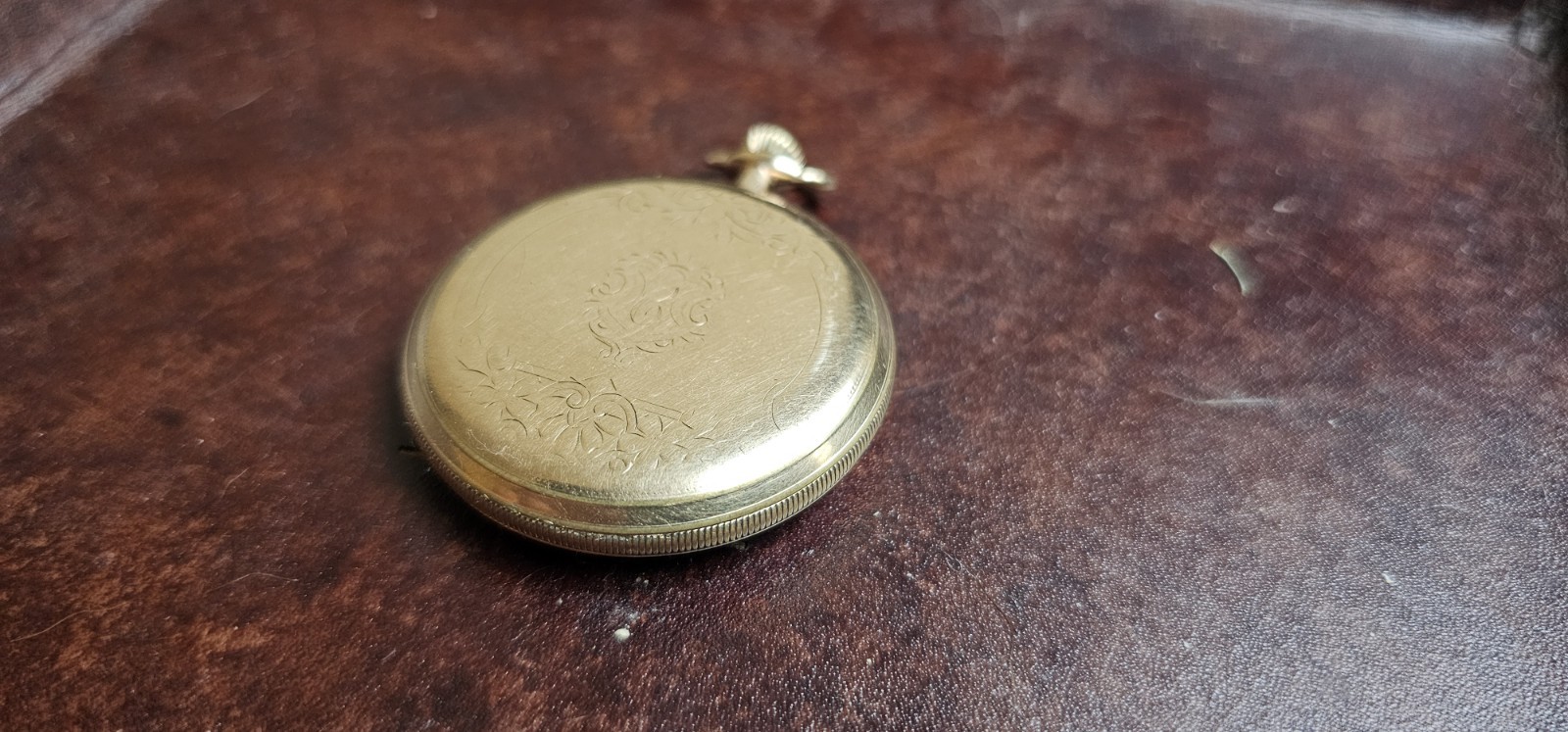 Elgin Manual Wind Antique Pocket Watch 14kt Yellow Gold Filled