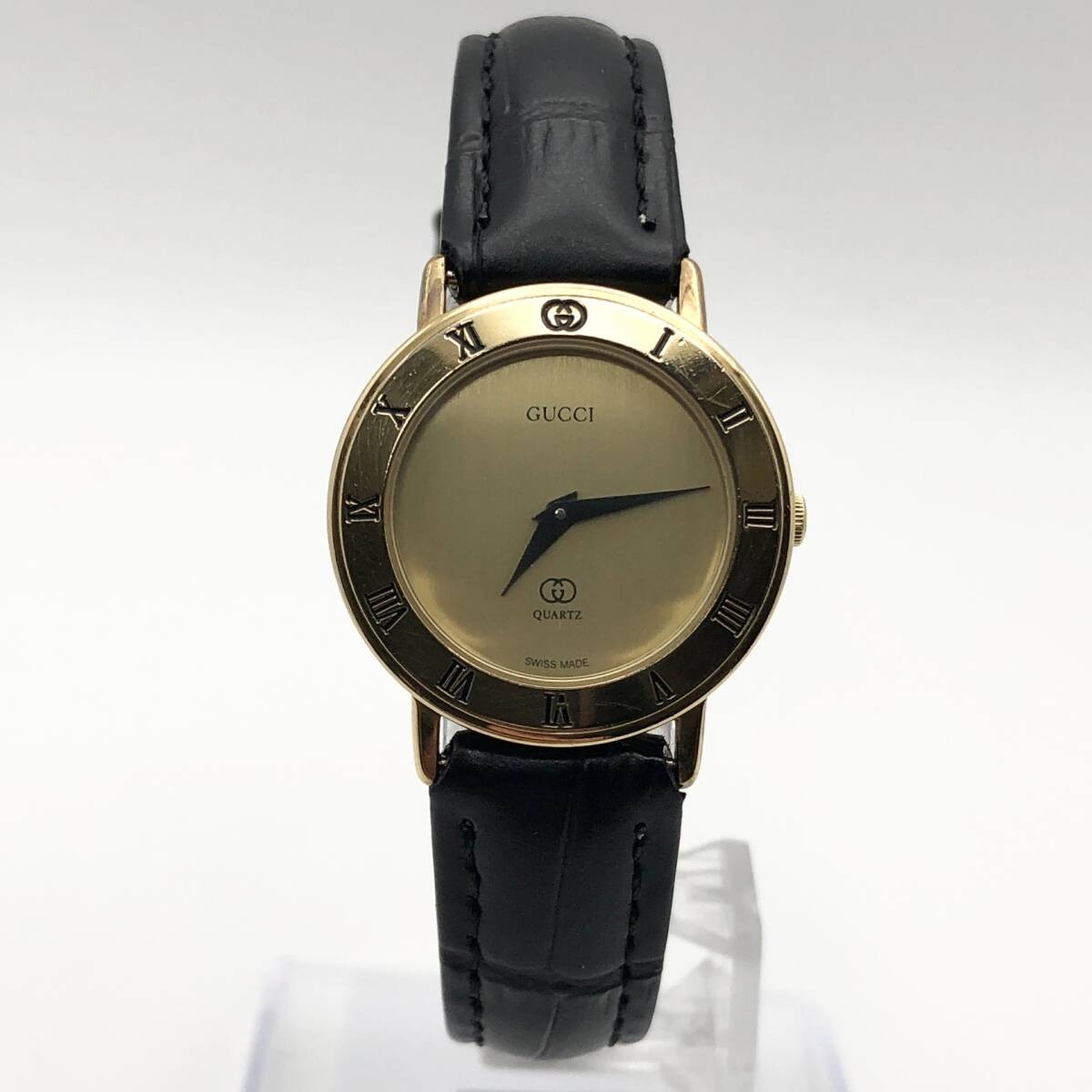GUCCI Good condition Operational GUCCI(Gucci) 3001L ladies’ gold quartz wristwa