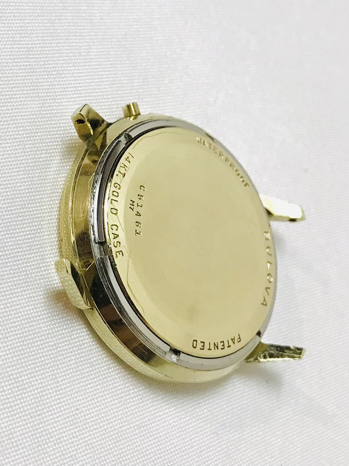 VINTAGE 1967 MEN’S 14K SOLID GOLD BULOVA ACCUTRON 218 WATCH CASE