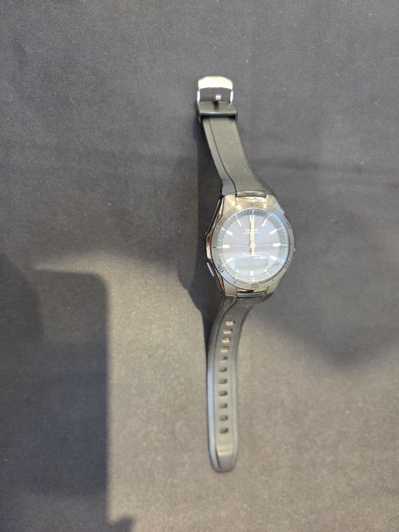 Non-functional CASIO wave ceptor WVA-M640 radiocontrolled solar watch From Japan