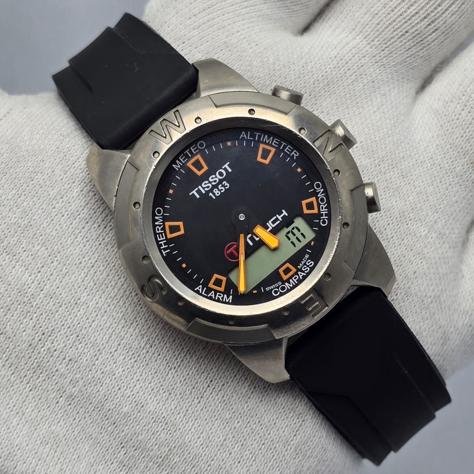 Tissot T-Touch Titanium 252/352 Touchscreen Sapphire Swiss Alarm Compass Watch