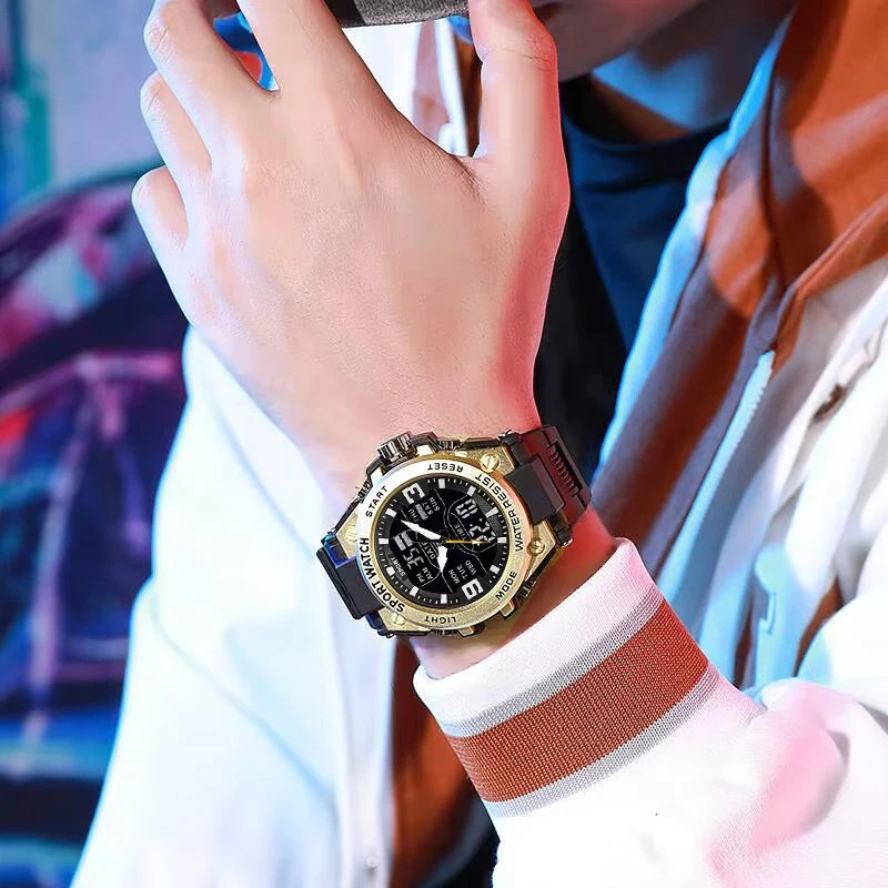 Digital Analog Sports Men Watch