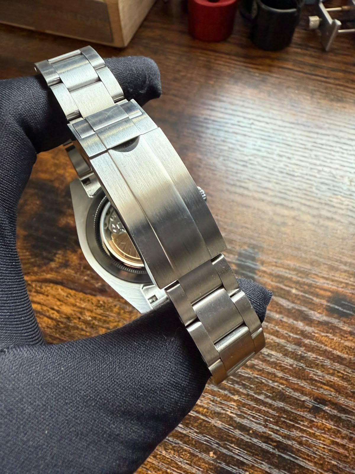 custom built Mod Watch POWERED BY Nh35 Automatic Movement
