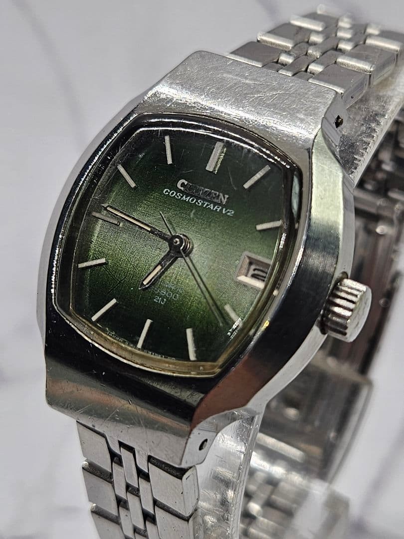 Working condition mechanical CITIZEN COSMOSTAR V2 automatic winding wristwatch