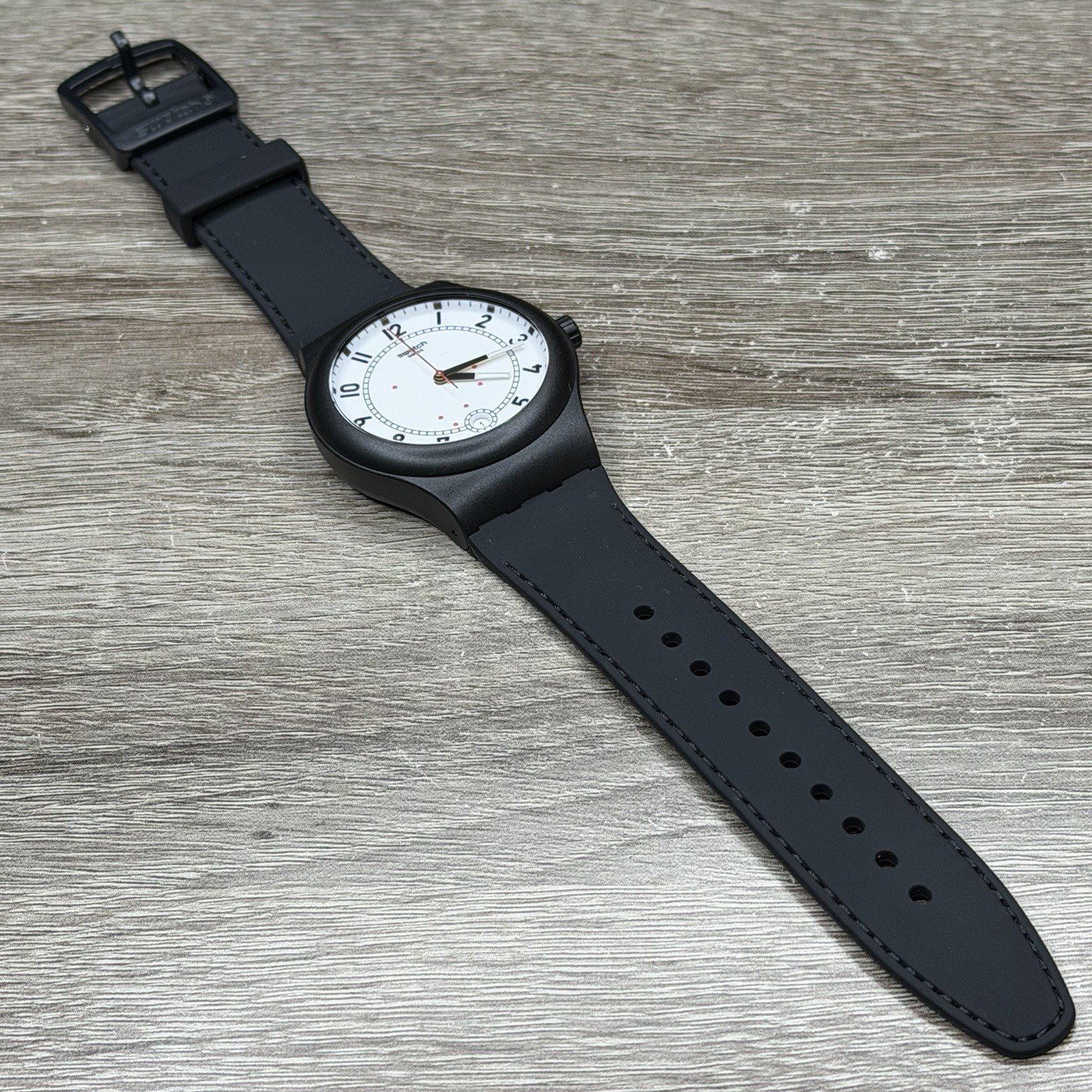 NEW✅AUTOMATIC✅ Swatch SISTEM CHIC Black Silicone Men’s Watch SUTB402
