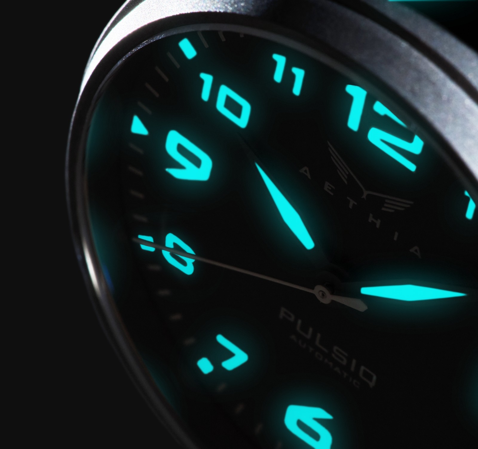 Aethia PULSIQ AAJA201 Automatic Titanium Watch for Men Scrambler Moto Enthusiast