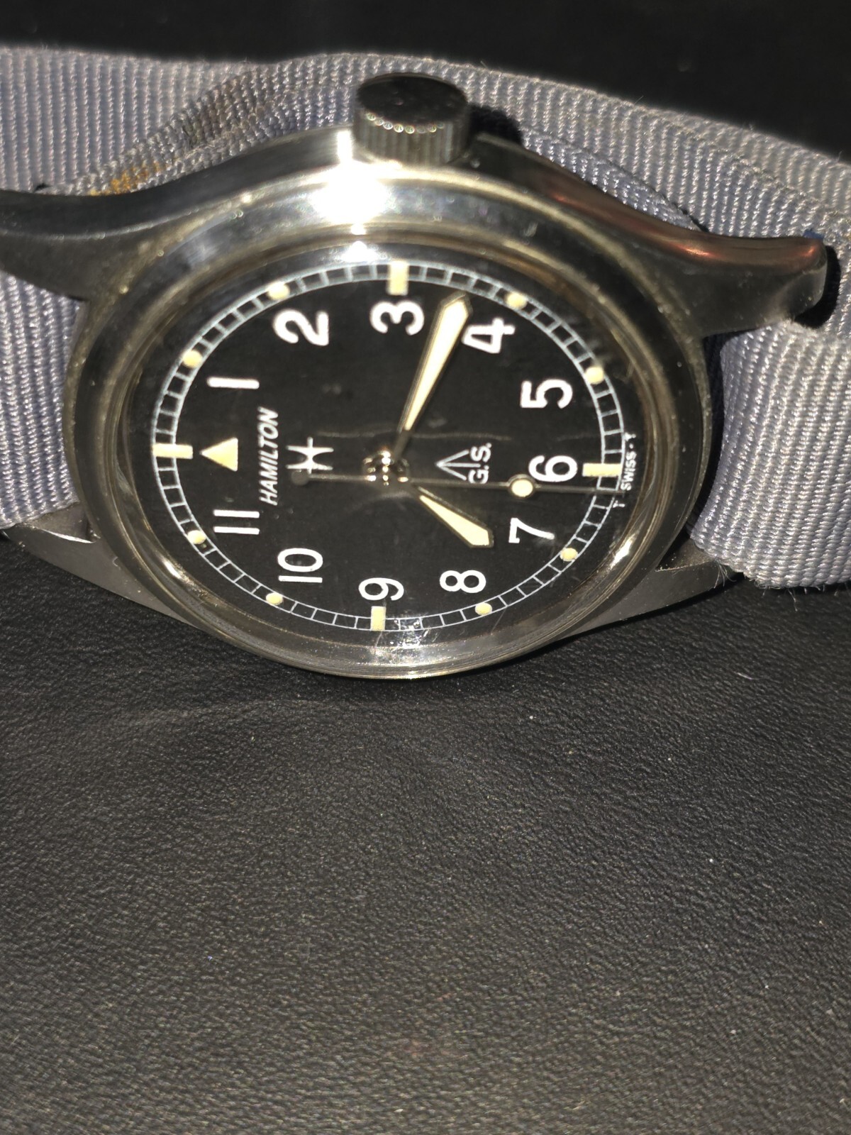 Rare 1960s Hamilton GS 24HR Tropicalized Dial RAF Military Issue Rare